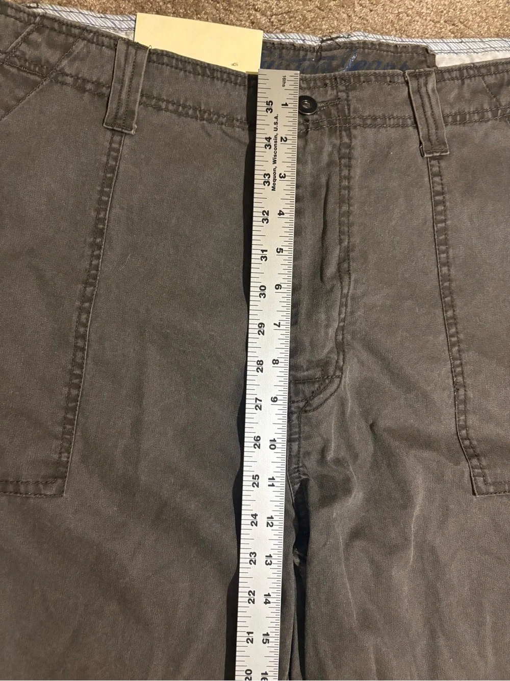 NWT Nautica Jeans Co Cargo Shorts Mens 40W Gray Surplus Field Tested Y2K 2000s